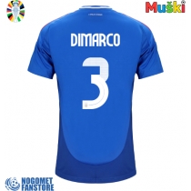 Italija Federico Dimarco #3 Domaci Dres EP 2024 Kratak Rukav